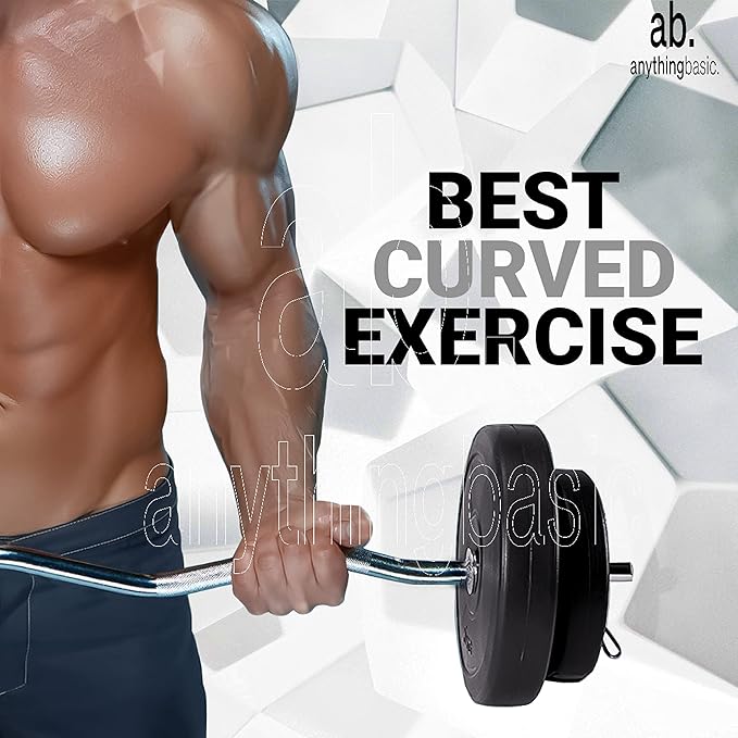 anythingbasic. PVC 50 Kg Home Gym Set with One 3 Ft Curl and One 5 Ft Plain and One Pair Dumbbell Rods Without Accessories