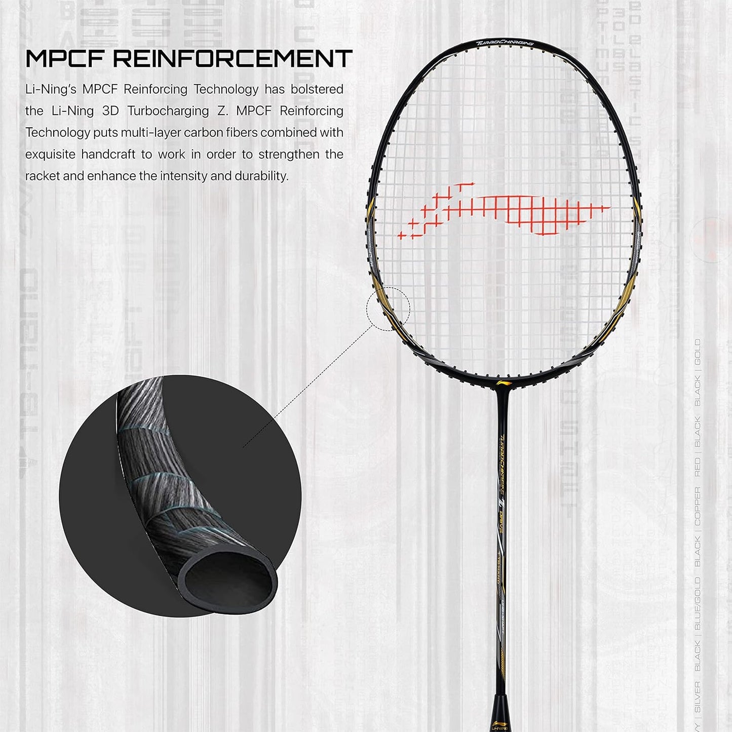 Li-Ning Turbo Charging Z Drive Carbon Fibre Unstrung Badminton Racquet With Full Cover | Intermediate | Dynamic Optimum Frame | Ultra Smasher | Maximum String Tension-30lbs | Size: 82gm