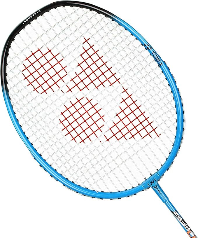YONEX ZR111 Light Aluminium Strung Badminton Racket with Full Racket Cover | for Beginners | 95 Grams |Isometric Head Shape