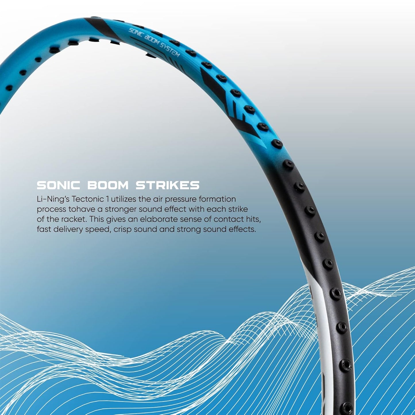 Li-Ning Tectonic 1S Carbon Fibre Strung Badmiton Racket with Full Cover | For Professional | Havey Head | Dynamic Optimum Frame | Maximum String Tension- 26lbs