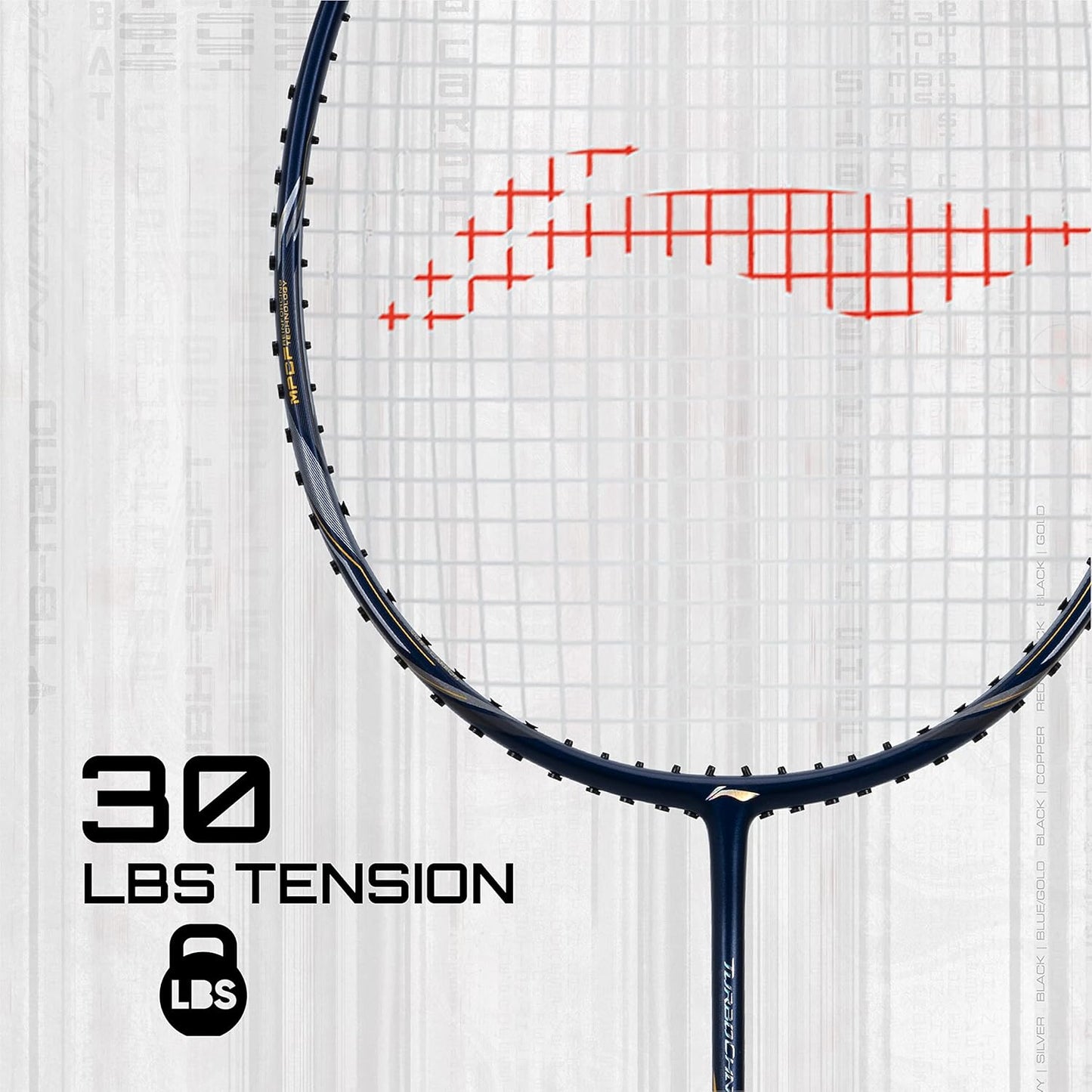 Li-Ning Turbo Charging Z Boost Carbon Fibre Strung Badminton Racquet With Full Cover | Intermediate | Dynamic Optimum Frame | Heavy Head | Maximum String Tension- 30lbs | Size: 83gm