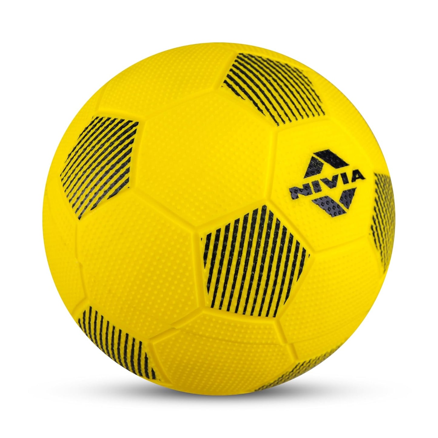Nivia Home Play Football (Yellow, Size 1) | Machine Stitched | 32 Panel | Hobby Playing Ball | Soccer Ball