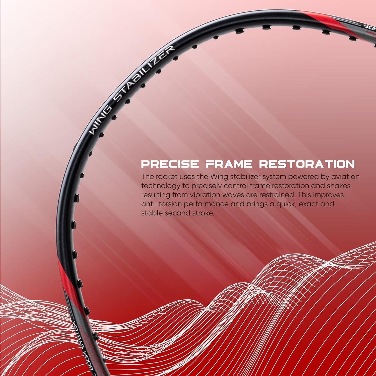 Li-Ning Tectonic 1S Carbon Fibre Strung Badmiton Racket with Full Cover | For Professional | Havey Head | Dynamic Optimum Frame | Maximum String Tension- 26lbs