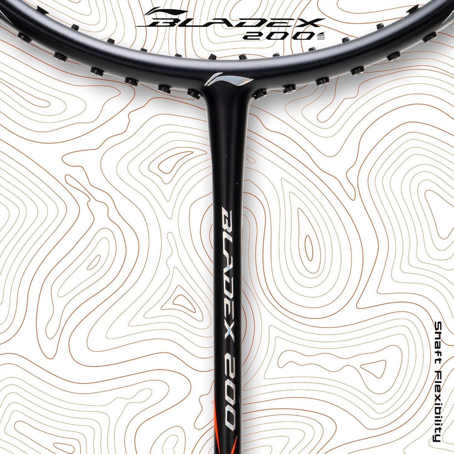 Li-Ning BladeX 200R Carbon Fibre Strung Badminton Racquet with Full Cover | For Professional | Light Head | Dynamic Optimum Frame | Maximum String Tension- 27lbs
