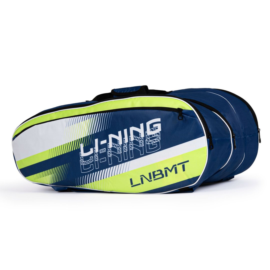 Li-Ning Spike 6-in-1 Badminton Duffle Kit Bag | 3 Easy Access Spacious Compartments | Easy Carry Handle | Adjustable Buckle & Padded Shoulder Straps | Material: Polyester