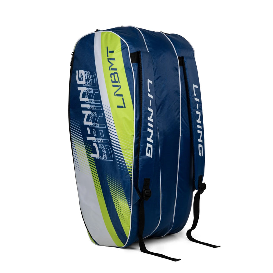 Li-Ning Spike 6-in-1 Badminton Duffle Kit Bag | 3 Easy Access Spacious Compartments | Easy Carry Handle | Adjustable Buckle & Padded Shoulder Straps | Material: Polyester