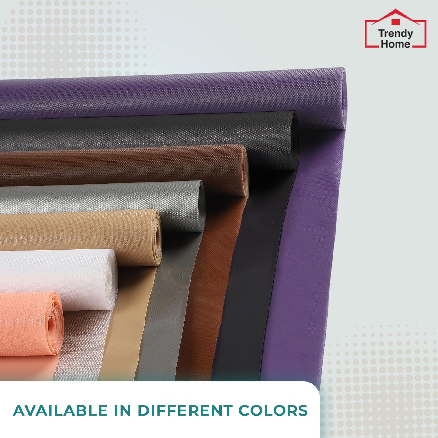 Senego by Trendy Home Anti-Slip Mat for Kitchen (45 cm x 5 m), Food Grade & Washable, Mat for Fridge, Shelves, Cupboards, EVA Shelf Liner Sheet for Drawers & Wardrobe (Diamond Texture)