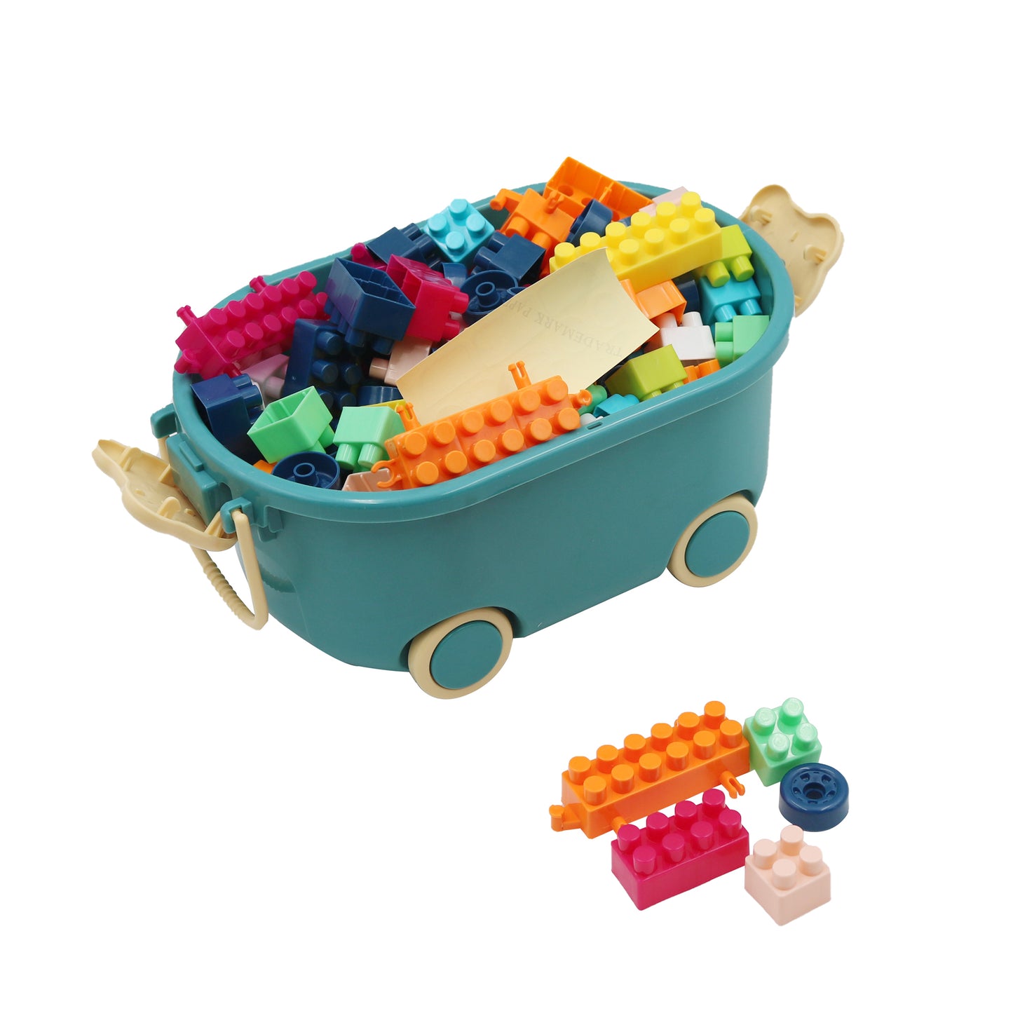 FUNFY 150-Pieces Building Block Set with Convenient Storage Box | Made of Food Grade Material | Multicolor | Endless Creative Possibilities and Easy Organization | Preschool Toys for Kids