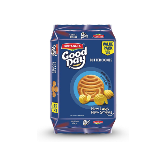 Britannia Good Day Butter Cookies Family Pack | Each Rich Buttery Flavor Crunchy Tea-Time Snack Perfect for Breakfast or Anytime Treat(12X8X81G)