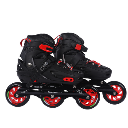 Endless EL1033 Inline Adjustable Skates for 6 to 12 Years | Aluminium Chassis and 100 mm PU Three Wheels | With ABEC 9 Bearings | Indoor and Outdoor