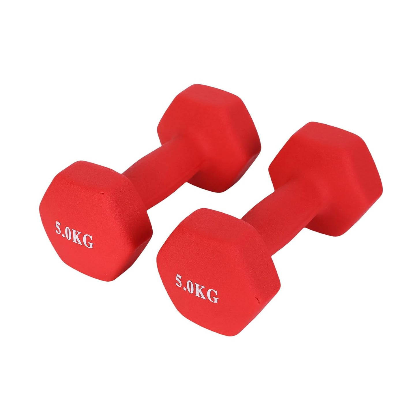 Endless Neoprene Coated Fixed Dumbbell for Gym Exercises | Material: Iron with Vinyl Coat | Weights for Women and Men | Colour: Multicoloured