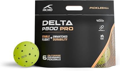 Hundred Delta Pro Pickleball Balls | Pack of 4 | USA Pickleball Approved | Hole Design | Tournament Ball