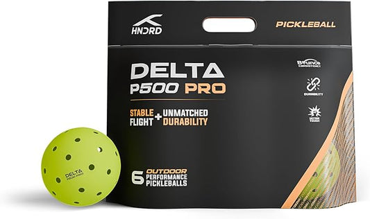 Hundred Delta Pro Pickleball Balls | Pack of 4 | USA Pickleball Approved | Hole Design | Tournament Ball