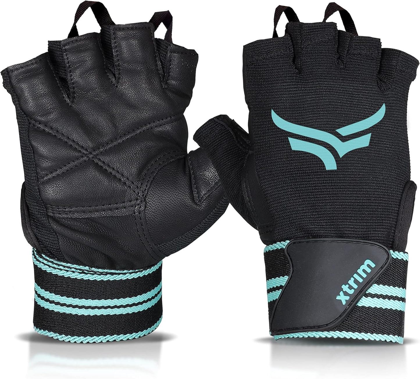 XTRIM Biking Gloves for Men and Women Motorcycle Gloves for Men, Moisture-Absorbent Fabric, Reinforced Knuckles for Impact Protection