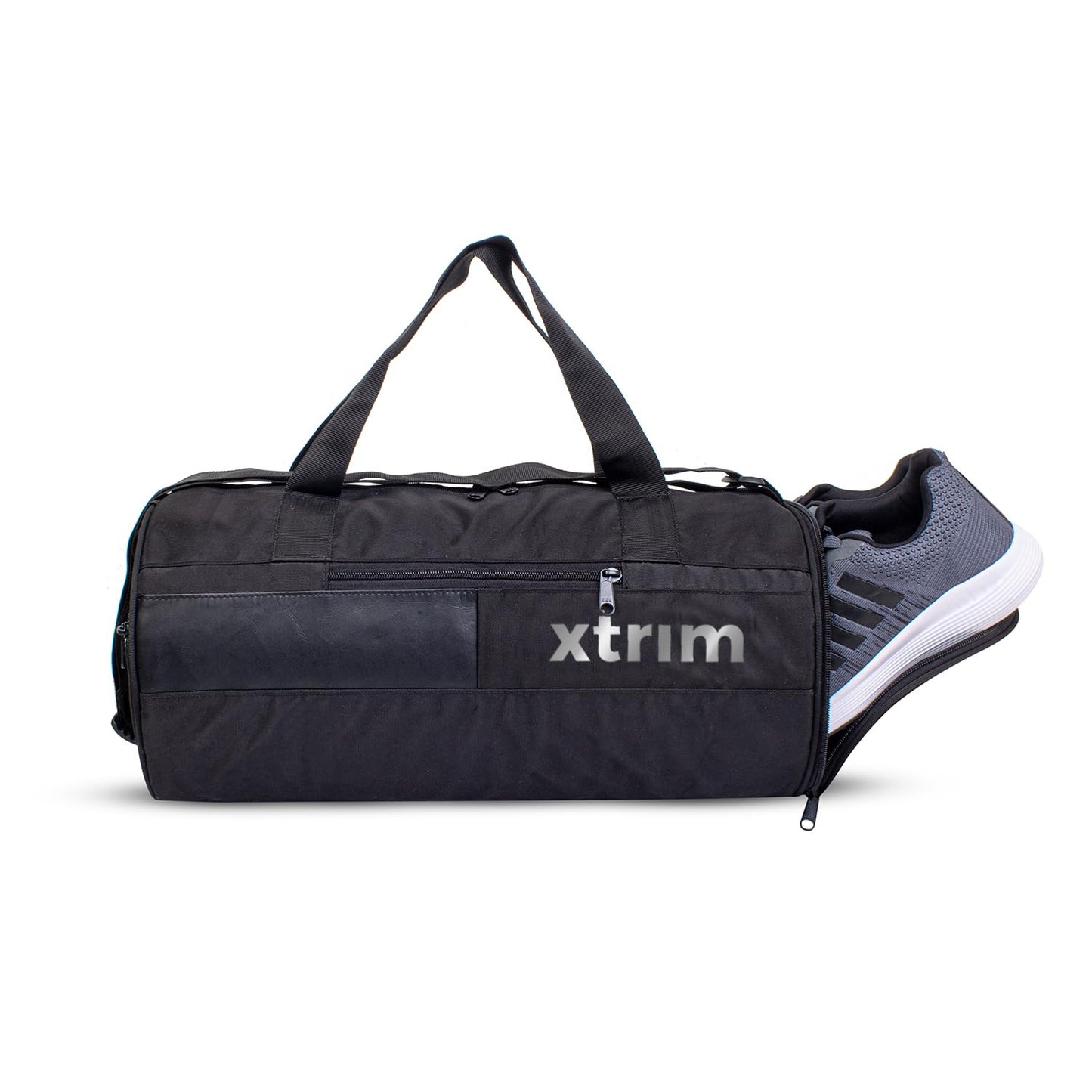 Xtrim Duffle Bags, Gym Bags for Men and Women, Mini Sports Bag, Kit Bag, Small Travel Bag for Men, Duffle Bag for Gym with Shoe Compartment (Black, 35L)