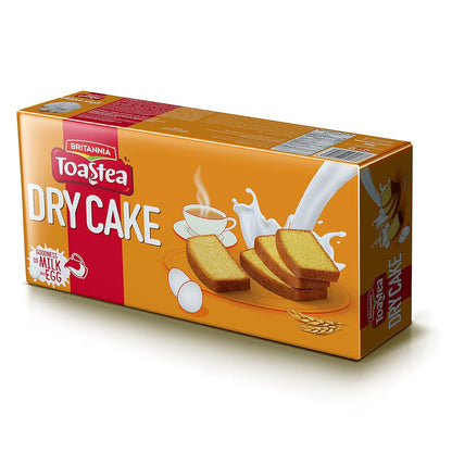 Britannia Toastea Dry Cake Soft & Delicious Semolina Biscotte Cake | Perfect Snack for Breakfast & Tea Time (300g) Pack of 1