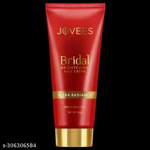 Jovees Herbal Bridal Face Cream (60gm) For Natural Glow and Brightness | Ultra Radiance, Hydrated and Flawless Skin | Daily Use | Paraben and Alcohol Free | Turmeric | Papaya | For All Skin Types