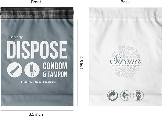 Sirona product packaging with front and back views showing brand name and product details.