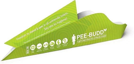 Green packaging of Pee-Budd with branding and product details on a white background