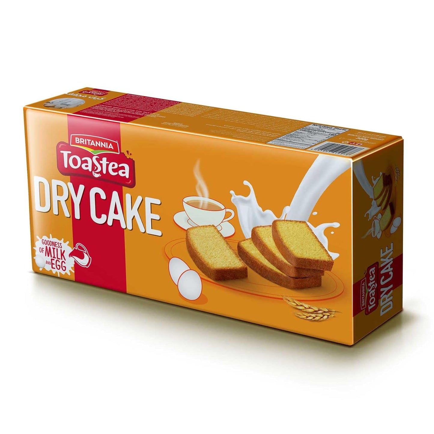 Britannia Toastea Dry Cake Soft & Delicious Semolina Biscotte Cake | Perfect Snack for Breakfast & Tea Time (300g) Pack of 1
