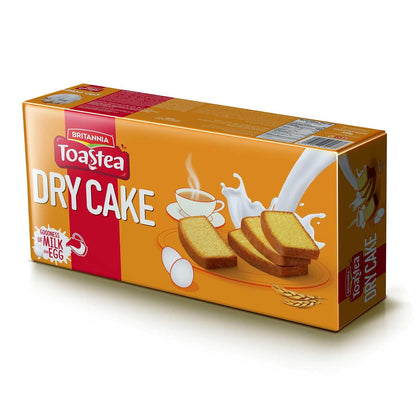 Britannia Toastea Dry Cake Soft & Delicious Semolina Biscotte Cake | Perfect Snack for Breakfast & Tea Time (300g) Pack of 1