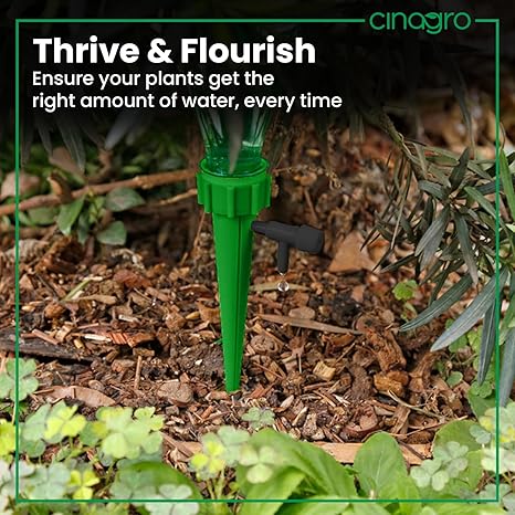 Cinagro (Pack of 6) Drip Irrigation kit for Home Garden, Self-Watering Spikes, Drip Spikes for Plants, Home Garden, Automatic Plant Watering Devices