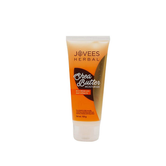 Jovees Shea Butter Moisturizer (100gm) With Shea Butter & Fruit Extracts | Reduces Skin Inflammation & Restores Hydration | Anti - Ageing | For Normal & Dry Skin | Paraben Free | All Skin Types
