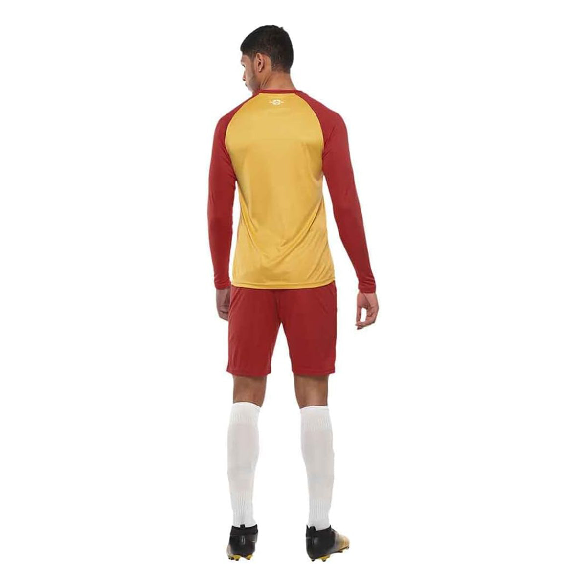 Nivia Destroyer Football Jersey Set for Men Full Sleeve (Large, Yellow/Red) | 5088L4