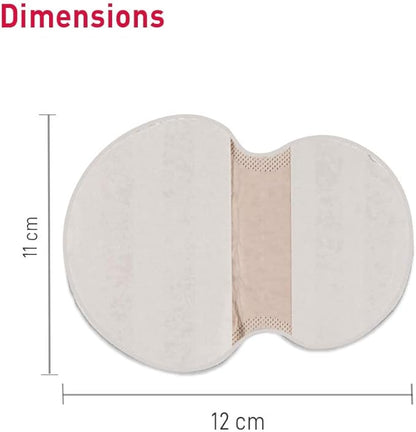 Measurement chart of a circular cushion with dimensions labeled