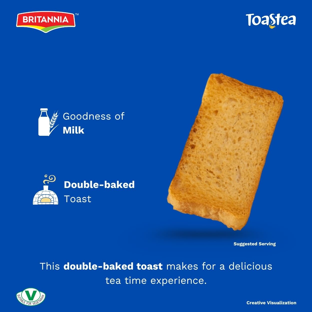 Britannia Milk Rusk with the Goodness of Milk Super Saver Pack - 1.12 Kg (4x280g)