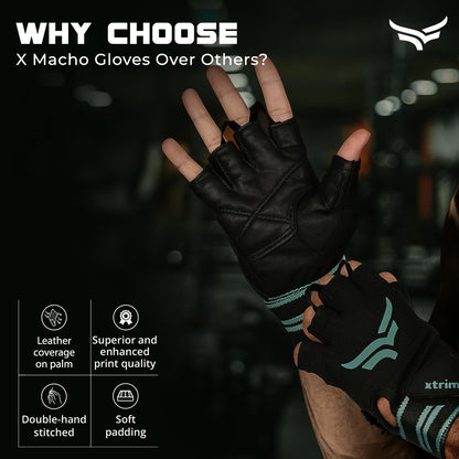 XTRIM Biking Gloves for Men and Women Motorcycle Gloves for Men, Moisture-Absorbent Fabric, Reinforced Knuckles for Impact Protection