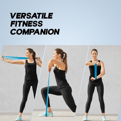 KONEX Resistance Bands for Toning Exercise | Stretch Band for Gym & Home Workouts (Multi Color, Set of 5)