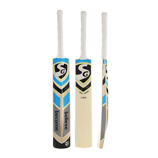 SG RSD Spark Cricket Bat for Mens and Boys (Beige, Size -4) | Material: Kashmir Willow | Lightweight | Free Cover | Ready to Play | for Intermediate Player | Ideal for Leather Ball | Grade 1