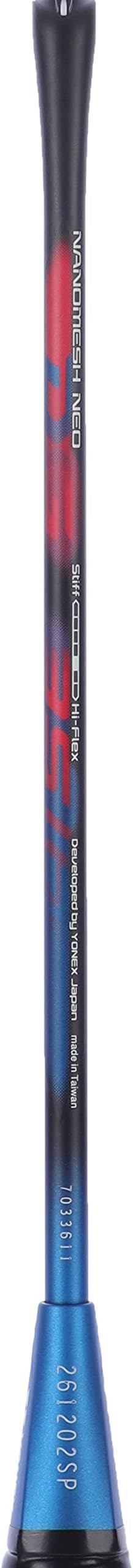 YONEX Astrox 7 DG Graphite Strung Badminton Racket with Full Racket Cover (Black/Blue) | For Professional Players | 83 grams | Maximum String Tension - 35lbs