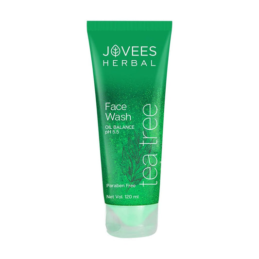 Jovees Tea Tree Oil Control Face Wash for Oily and Sensitive Skin Ayurvedic 120 millilitre