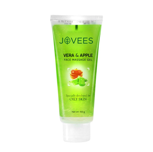 Jovees Face Massage Cream Moisturizers with Aloe Vera & Apple (100gm) Improves Skin Texture Making It Fairer & Radiant Natural | For All Skin Types