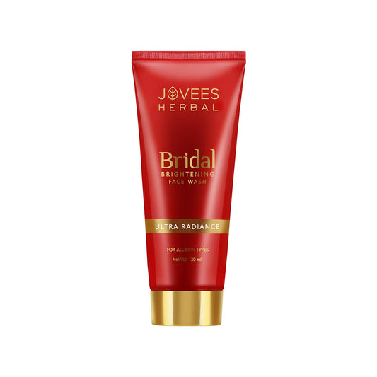 Jovees Bridal Brightening Face Wash (120ml) Ultra Radiance | With Cherry, Bearberry & Mulberry Fruit Extracts | For Brightening Skin | Reduces Dark Spot | Improves Skin Texture | For All Skin Types