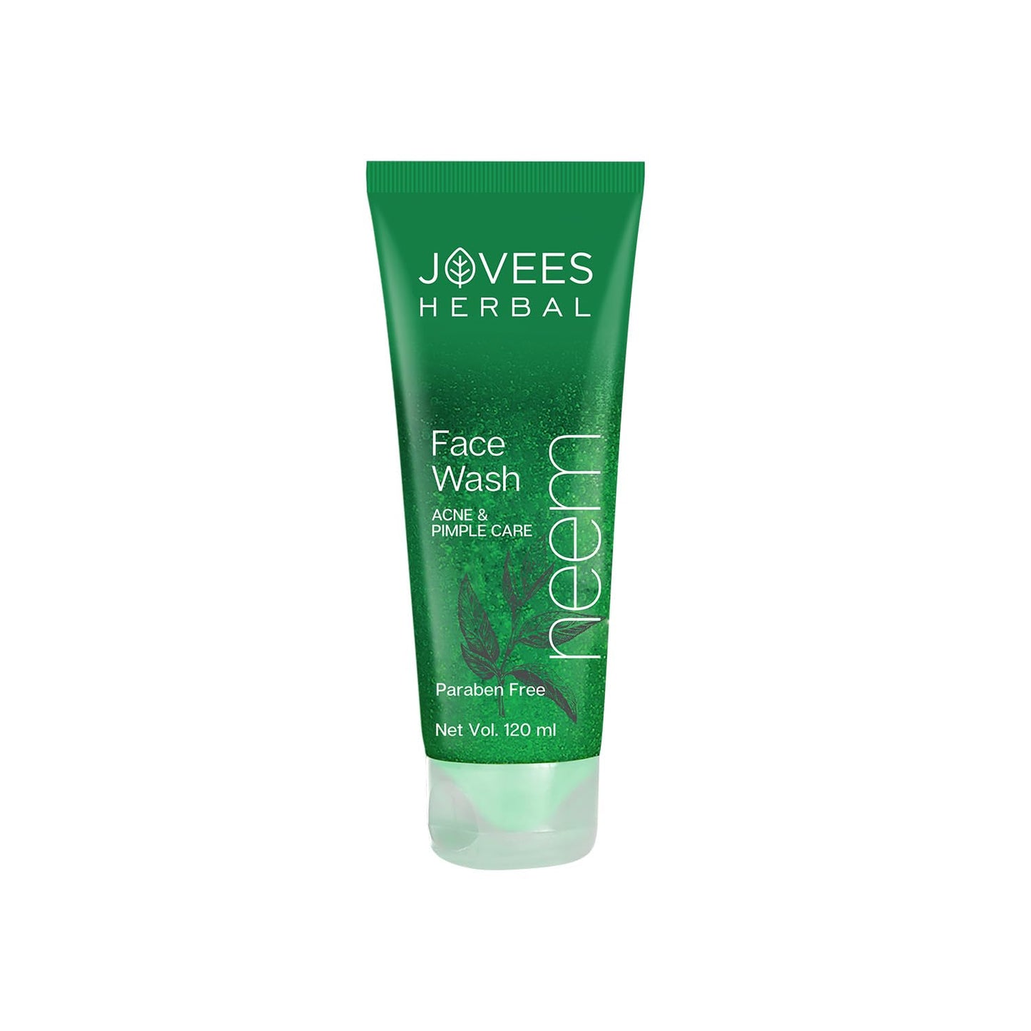 Jovees Herbal Neem Face Wash With Neem & Tea Tree Extracts (120ml) For Oily & Acne Prone Skin | Deep Cleansing | Oil Control | Remove Impurities | Prevents Pimples | All Type Skin | For Men & Women