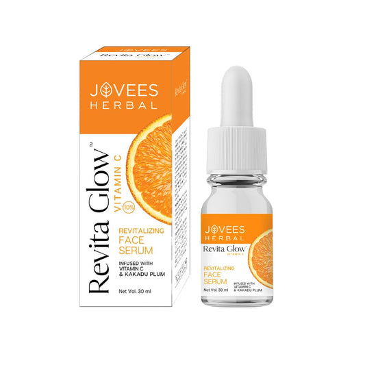 Jovees Herbal Revita Glow Vitamin C Face Serum (30ml) Infused With Vitamin C & Kakadu Plum | For Skin Brightening & Hyperpigmentation | For All Skin Types