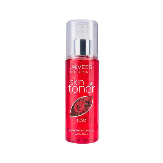 Jovees Herbal Rose Skin Toner (200ml) For Youthful Skin, Tightens Pores, Healthy Glow | Anti-Ageing | Pore Tightening | 100% Natural | For Normal & Dry Skin
