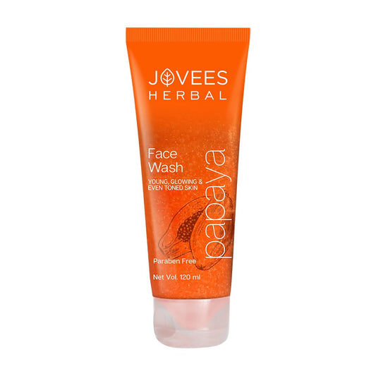 Jovees Papaya Face Wash (120ml) Young Brightening and Glowing Skin | Removes Pigmentation & Reduces Dark Spots | Improves Skin | For Women & Men | For All Skin Types