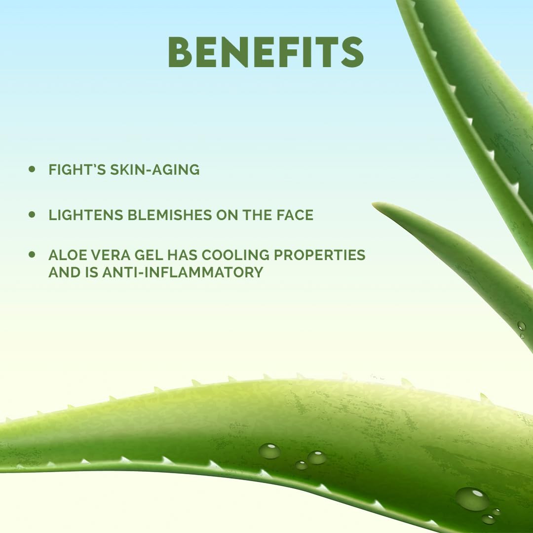 Jovees Aloe Vera Moisturising Lotion (200ml) Sandal And Peach Extract | Nourishes, Heals and Hydrates Skin, Regeneration, Anti - Inflammatory | Vitamin E | For Oily & Sensitive Skin