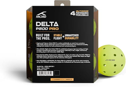 Hundred Delta Pro Pickleball Balls | Approved by USA Pickle ball | Hole design | Tournament ball