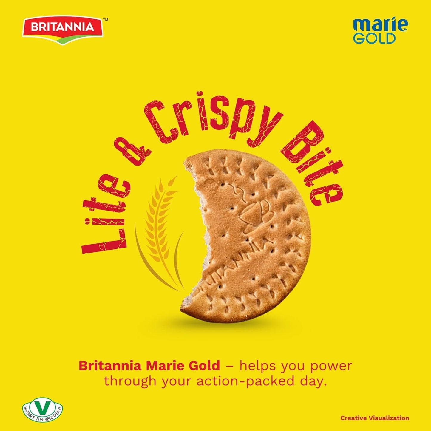 Britannia Marie Gold Cookies (600g) | Crispy Tea Time Snack - Delicious Grocery Cookies (Pack of 1)