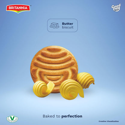 Britannia Good Day Butter Cookies Family Pack | Each Rich Buttery Flavor Crunchy Tea-Time Snack Perfect for Breakfast or Anytime Treat(12X8X81G)