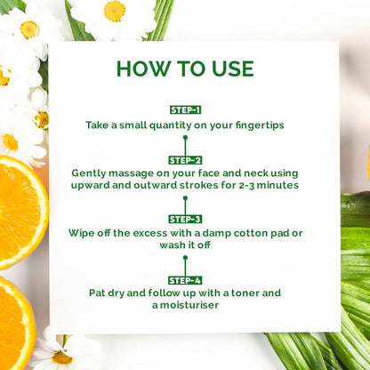 Jovees Herbal Citrus Cleansing Face Wash (200ml) Milk with Lemon Peel Extract, Almond & Coconut Oil | Glowing | Brightening | Refreshing | Lemon Peel & Sunflower Oil | For Normal & Dry Skin