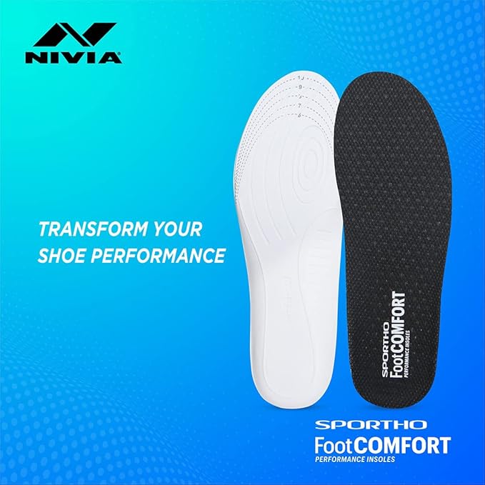 NIVIA Foot Comfort Flexible and lightweight shoes insole , (Free Size 6-11) | 7702