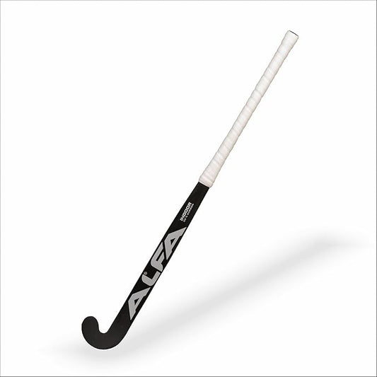 ALFA Indoor I30 Hockey Stick | Color : Black | size: 36.5'' | Material : 30% Carbon Composite |Dual Core Technology | Hybrid Composite Structure | Enhanced Control | Lightweight and Durable