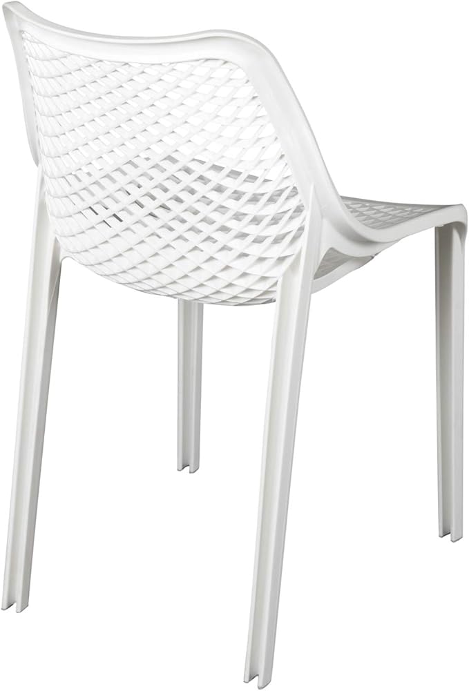 Nilkamal Vento Chair | Plastic Mid Back with Arm Chair | Chairs for Home| Dining Room| Bedroom| Kitchen| Living Room| Office - Outdoor - Garden | Dust Free | 100% Polypropylene Stackable Chairs