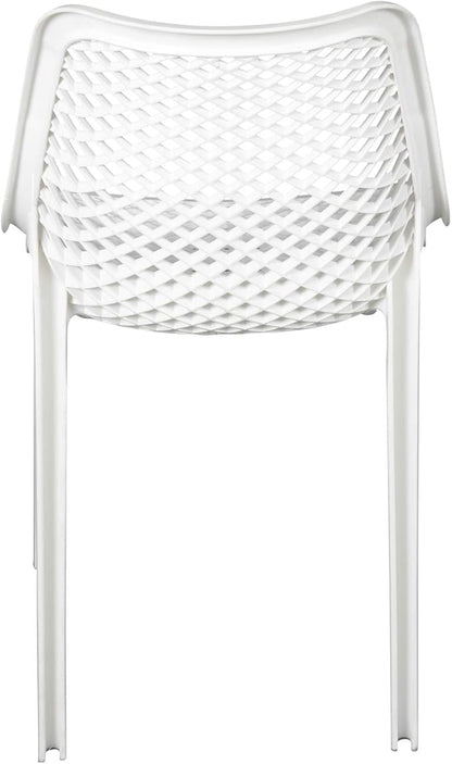 Nilkamal Vento Chair | Plastic Mid Back with Arm Chair | Chairs for Home| Dining Room| Bedroom| Kitchen| Living Room| Office - Outdoor - Garden | Dust Free | 100% Polypropylene Stackable Chairs